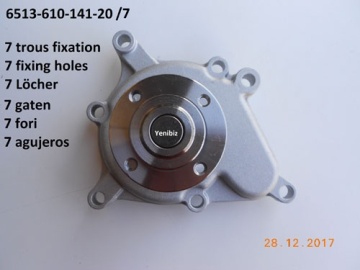 Wasserpumpe Iseki - Iseki : TA, TA230, TA250, TA270, TE3210, TL, TL2100, TL2300, TU, TU180, TU185, TU200, TU205, TU220, TU240, TU1700, TU1900, TU2100, TU PP
