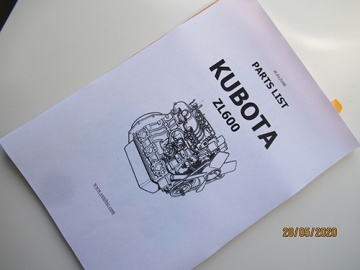 Explosionszeichnung und Teileliste Kubota