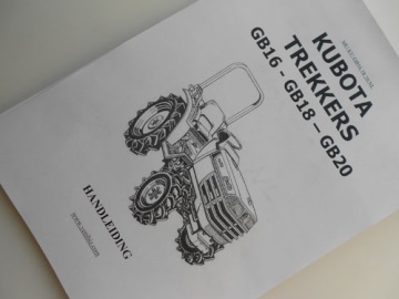 Benutzerhandbuch Kubota auf NL - Kubota : GB16(F), GB18(F), GB20(F)
