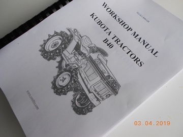 Werkstattbuch Kubota auf Englisch - Kubota : B40
