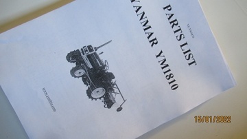 Explosionszeichnung und Teileliste Yanmar  - Yanmar : YM1810
