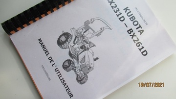 Benutzerhandbuch Kubota auf Französisch