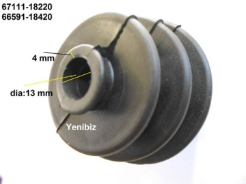 Manschette des Getriebeschalthebel - Kubota : B1200, B1400, B1402, B1500, B1502, B1600
Zen-Noh : ZB1200, ZB1400, ZB1402, ZB1500, ZB1502, ZB1600
