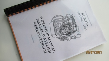 Werkstattbuch Kubota dreisprachig