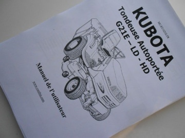 Benutzerhandbuch Kubota auf Französisch - Kubota : G21E
