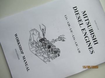 Werkstattbuch Mitsubishi Motoren auf Englisch