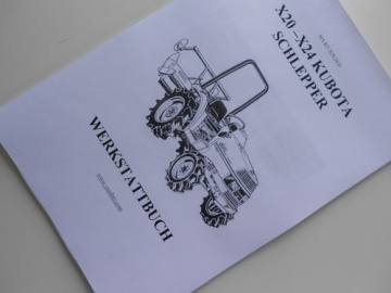 Werkstattbuch Kubota auf Deutsch - Kubota : X20, X24
