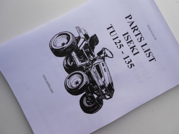 Explosionszeichnung und Teileliste Iseki - Iseki : TU125, TU135, TU PP
