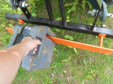 Max. Ladefähigkeit 150 kg - ohne Gegengewicht geliefert