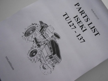 Explosionszeichnung und Teileliste Iseki - Iseki : TU127, TU137
