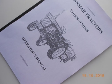 Benutzerhandbuch Yanmar auf Englisch - Yanmar : YM1600, YM1700
