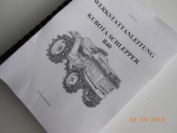 Werkstattbuch Kubota auf Deutsch - Kubota : B40
