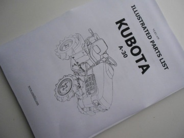 Explosionszeichnung und Teileliste Kubota - Kubota : A30, Aste
