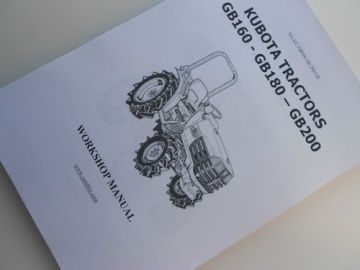 Werkstattbuch Kubota auf Englisch - Kubota : GB160, GB180, GB200
