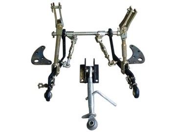 AP - Dreipunktlaufhängung mit Oberlenker 420-590 mm und Bindung (Foto 1) und Klemmen (Foto 2) - Unterarm 600mm - stark - Kat. I