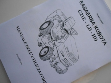 Benutzerhandbuch Kubota Italienisch - Kubota : G21E
