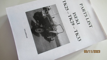 Explosionszeichnung und Teileliste Iseki