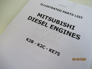 Explosionszeichnung und Teileliste Mitsubishi K2 - Mitsubishi : K2B, K2C, KE75
