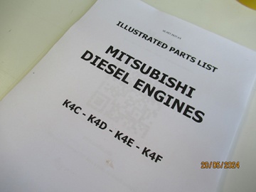 Explosionszeichnung und Teileliste Mitsubishi K4 - Mitsubishi : K4C, K4D, K4E, K4F
