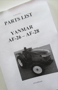 Explosionszeichnung und Teileliste Yanmar  - Yanmar : AF-26, AF-28
