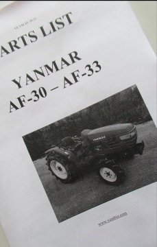 Explosionszeichnung und Teileliste Yanmar  - Yanmar : AF-30, AF-33
