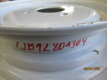 Felge 12'' 4 Löcher Weiss D=80 mm - I=130 mm - Yanmar : F14, F15, F22-FX22, GK160, Ke, YM1100, YM1401, YM1500, YM1510, YM1610
