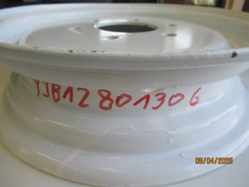 Felge 12'' 6 Löcher Weiss D=80 mm - I=130 mm - Iseki : TF15, TF17
Yanmar : F14, F16, Ke, YM1610
